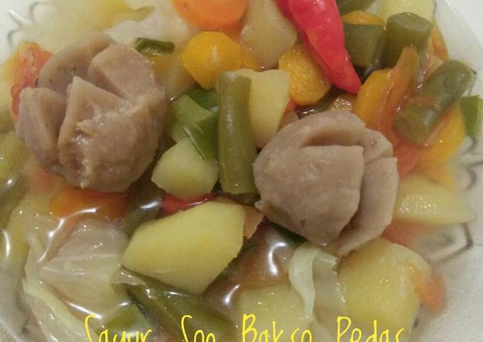 Resep Sayur Sop Bakso Oleh Pawon Bugge Cookpad