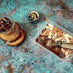 A picture of Choco-Coffee Marble Ice-cream.
