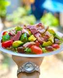 Salad Bơ Thịt Giò Heo Xông Khói