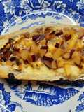 Molletes (pan relleno con frutas)