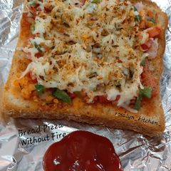 Bread Pizza Without Fire A picture of Bread Pizza Without Fire.
