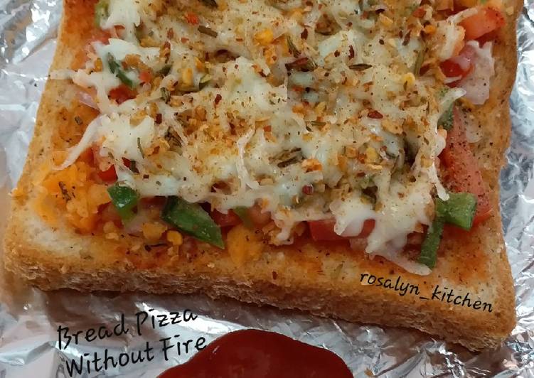 Simple Way to Prepare Any-night-of-the-week Bread Pizza Without Fire