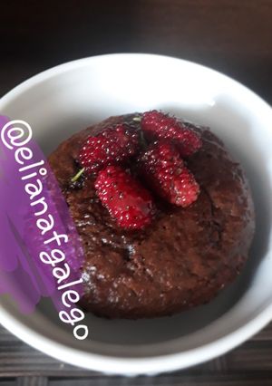 Foto de Muffin de Cacau e amora