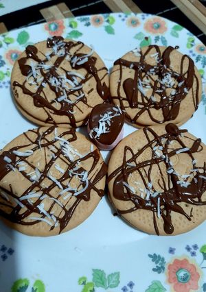 Una foto de Galleta rellena de malvavisco 4 ingredientes