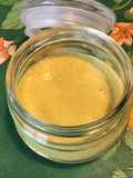 Sauce salade sucrée salée à la moutarde américaine, melfor et huile de noix