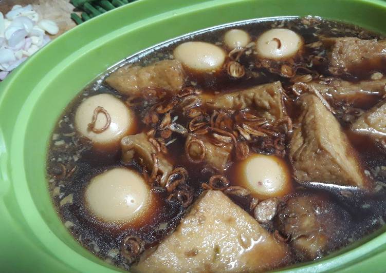 Semur telor tahu (2 bumbu uleg)