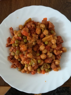 Una foto de Garbanzos con picadillo