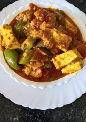 A picture of Kadhai Paneer.