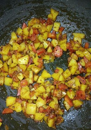 A picture of Aloo Gajar Sabji.