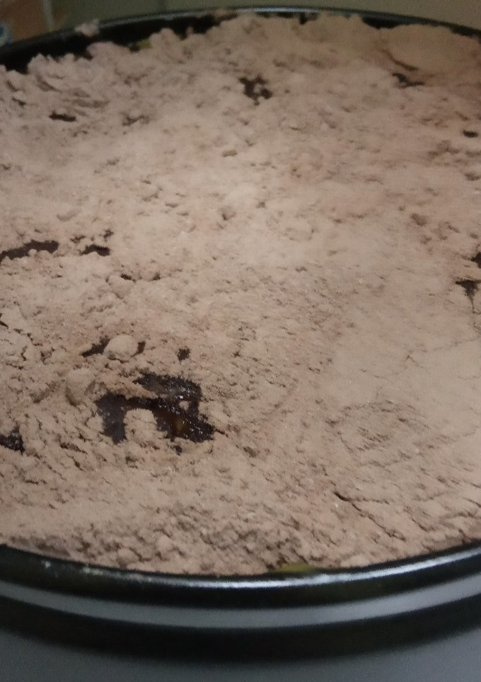 Una foto de Flan de vainilla con galletas, café y anís dulce