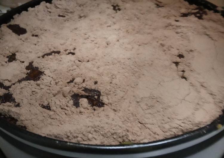 Flan de vainilla con galletas, café y anís dulce