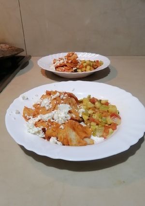 Una foto de Tortillas con puré de tomate