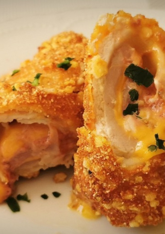 Una foto de Flamenquines de lomo de cerdo rellenos de Queso y Paté