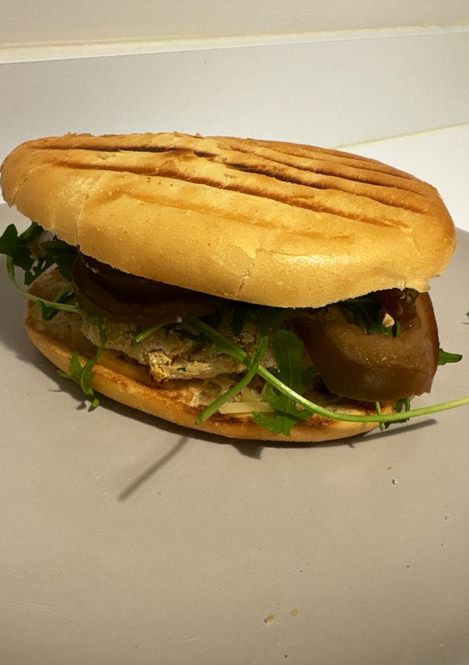 Una foto de Hamburguesa de judías blancas