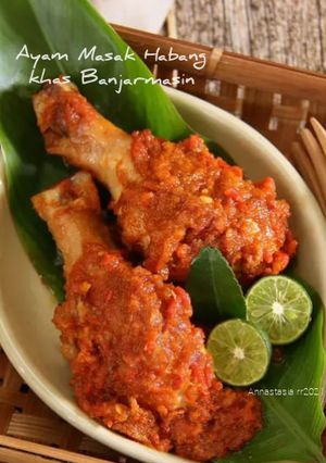 Foto resep Ayam Masak Habang Khas Banjarmasin