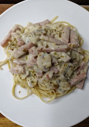 Foto resep Spaghetti Alfredo