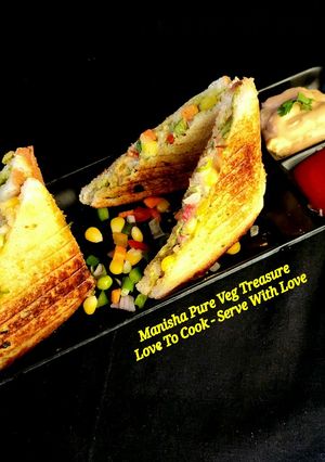 A picture of Thousand Island Grilled Salad Sandwich.