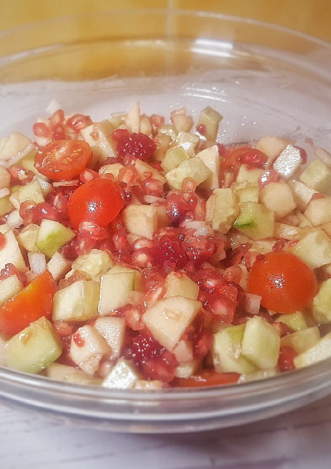 Una foto de Ensalada de otoño