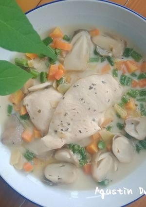 Foto resep One Pan - Grilled Chicken Mushroom