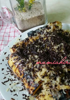 Foto resep Pisang bakar keju cokelat