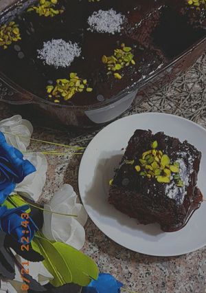 صورة لوصفة كيكة دارك شوكليت 😋