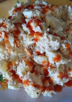 Una foto de Ensalada de atún y papa