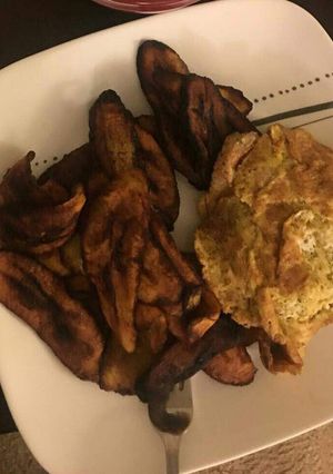 A picture of Fried Plantain and Egg.
