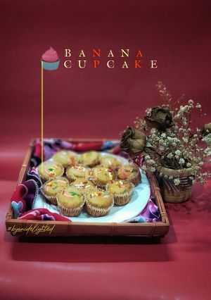 Gambar Kek cawan pisang @ Banana cupcake