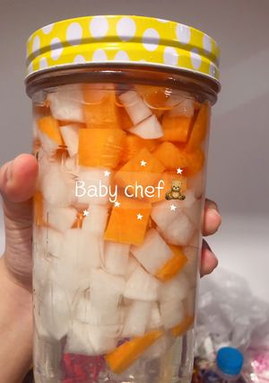 รูปของ ผักดอง: ไชเท้าและแครอทดอง (สำหรับกินกับไก่ทอดเกาหลีหรือกินกับอาหารมื้อหลัก)