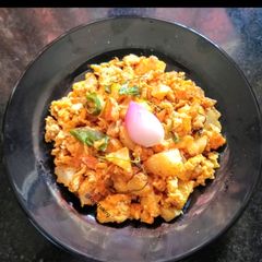 A picture of Potato Eggs Bhurji.