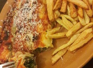 Una foto de Canelones de verdura y carne
