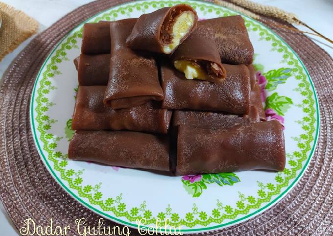 Dadar Gulung Coklat & vla keju