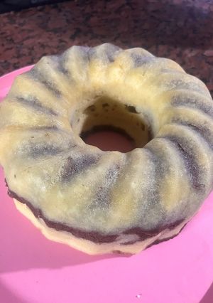 Una foto de Torta marmolada a microondas