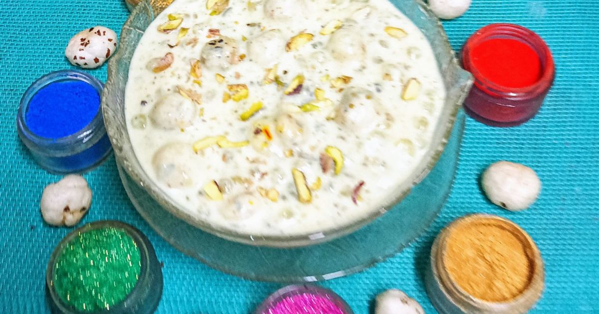 🔥🌈Rang Ek Rang Anek🌈🔥 Makhana Sabudana Thandai Kheer Recipe by Bina ...