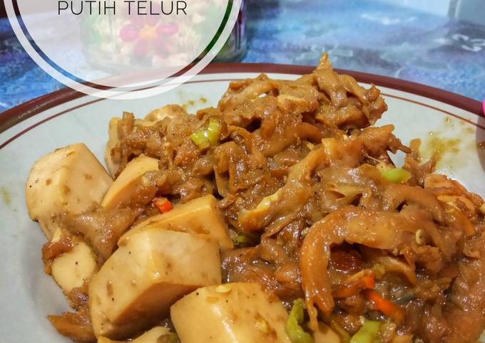  Resep  Tumis  pedas  jamur tiram dan putih telur  oleh Ninda 