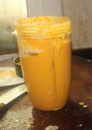 Una foto de Ajonesa de zanahoria con canela y limón