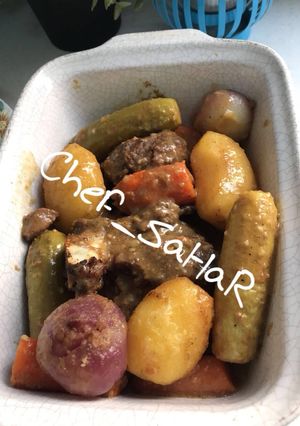 صورة لوصفة لحمة بالفرن