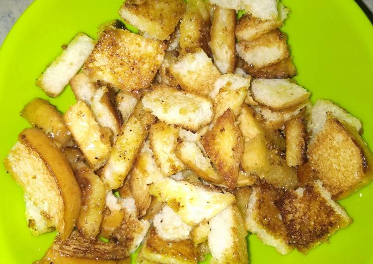 makanan Resep pop corn roti Jadi, Enak Banget