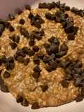 Porridge con gocce di cioccolato