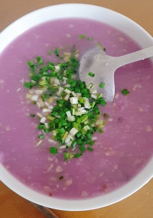 Hình của món Canh khoai mỡ nấu thịt băm.
