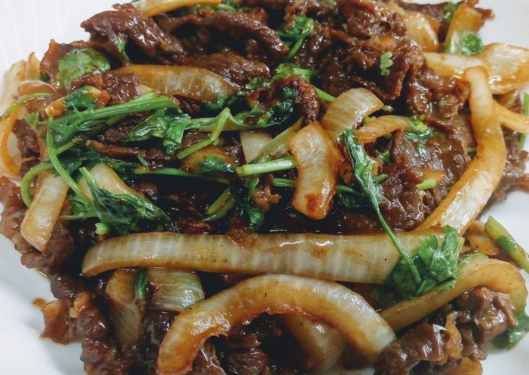 Beef with Fresh Parsley