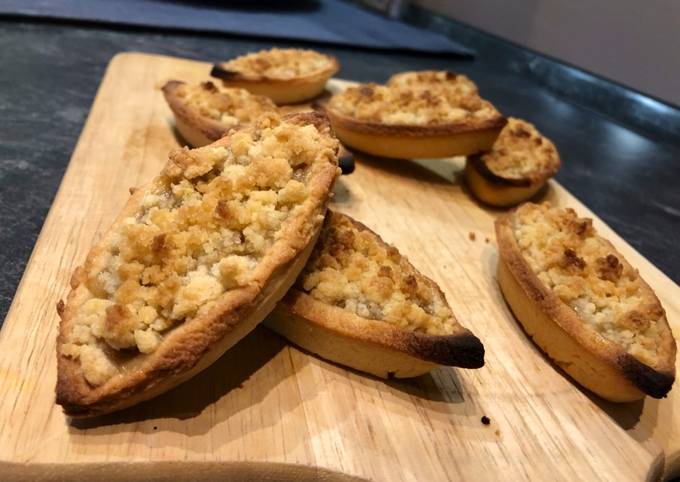 Tartelette pomme/banane et son Crumble