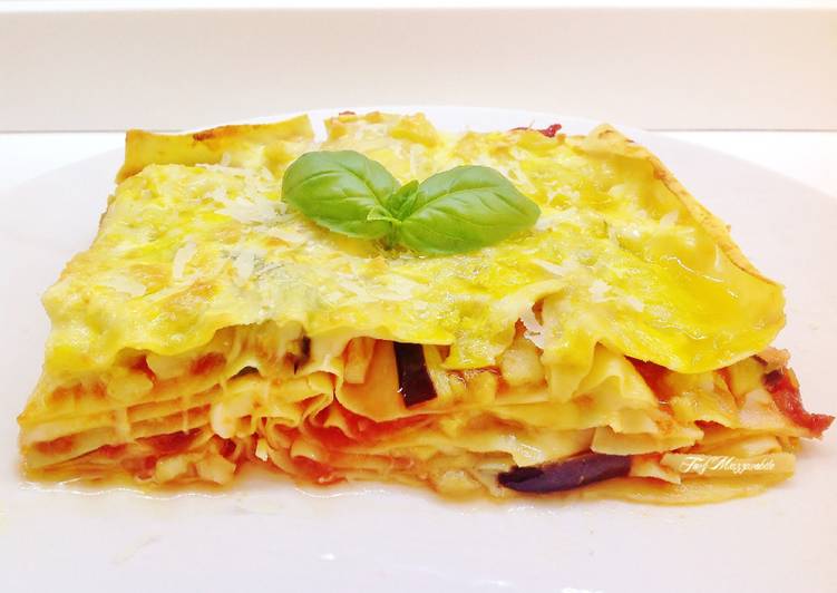Recetta di Fatto in casa super veloce Lasagne al forno con melanzane senza besciamelle