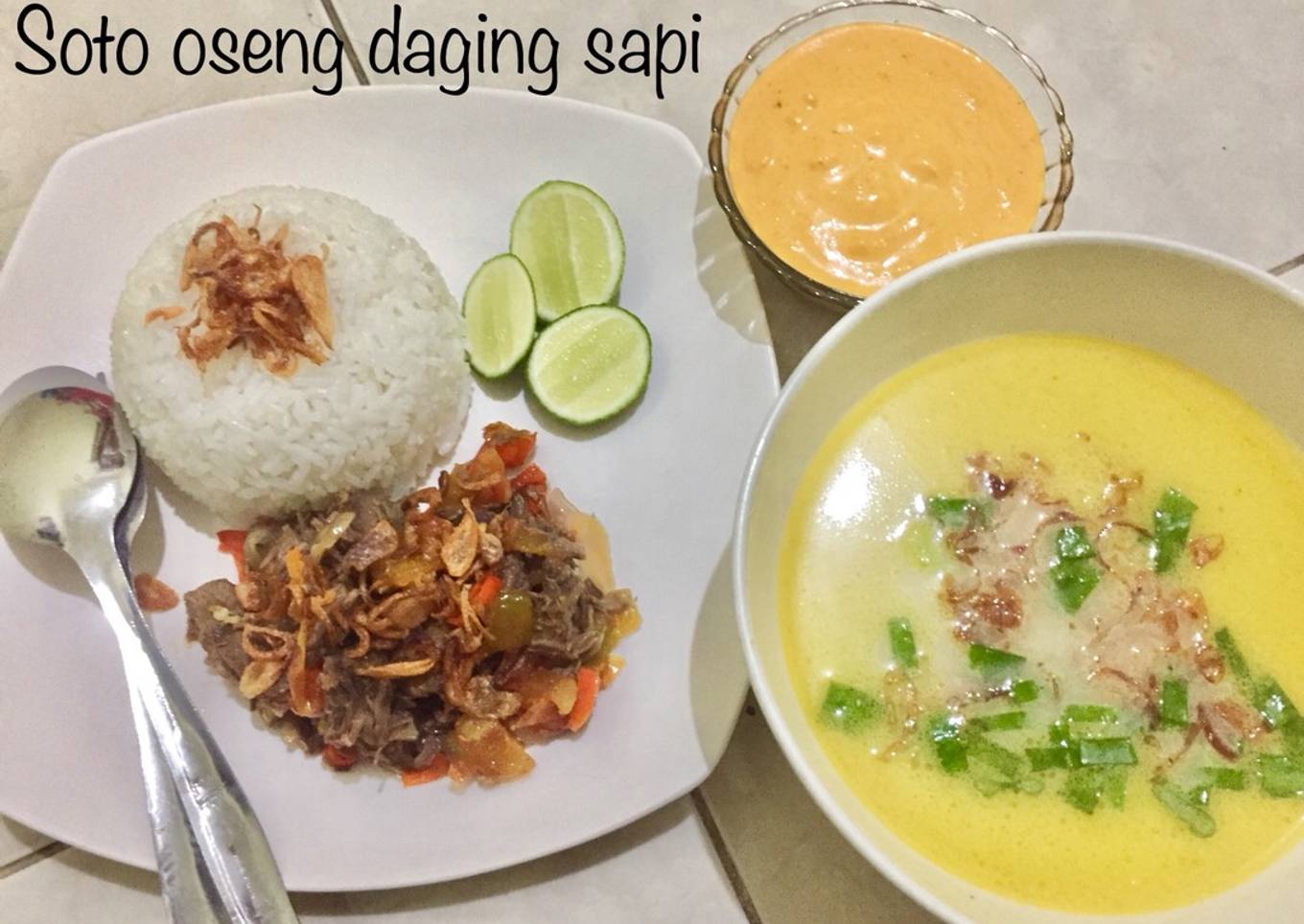 Langkah Mudah untuk Menyiapkan Soto oseng daging sapi, Bikin Ngiler