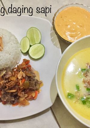 Foto resep Soto oseng daging sapi