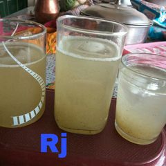 A picture of Rj special Raw mango sarbat.