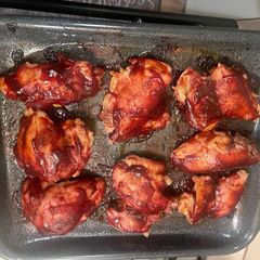 A picture of Simple Baked BBQ chicken.