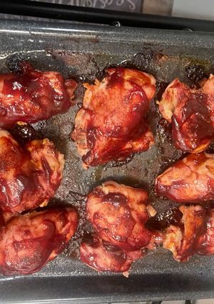 A picture of Simple Baked BBQ chicken.