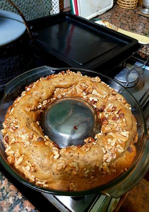 Una foto de Budín de harina integral y frutos secos