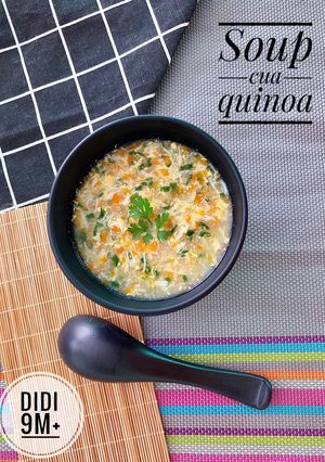 Hình của món Soup cua quinoa.
